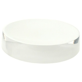 Soap Dish Free Standing Round White Soap Dish in Resin Gedy YU11-02